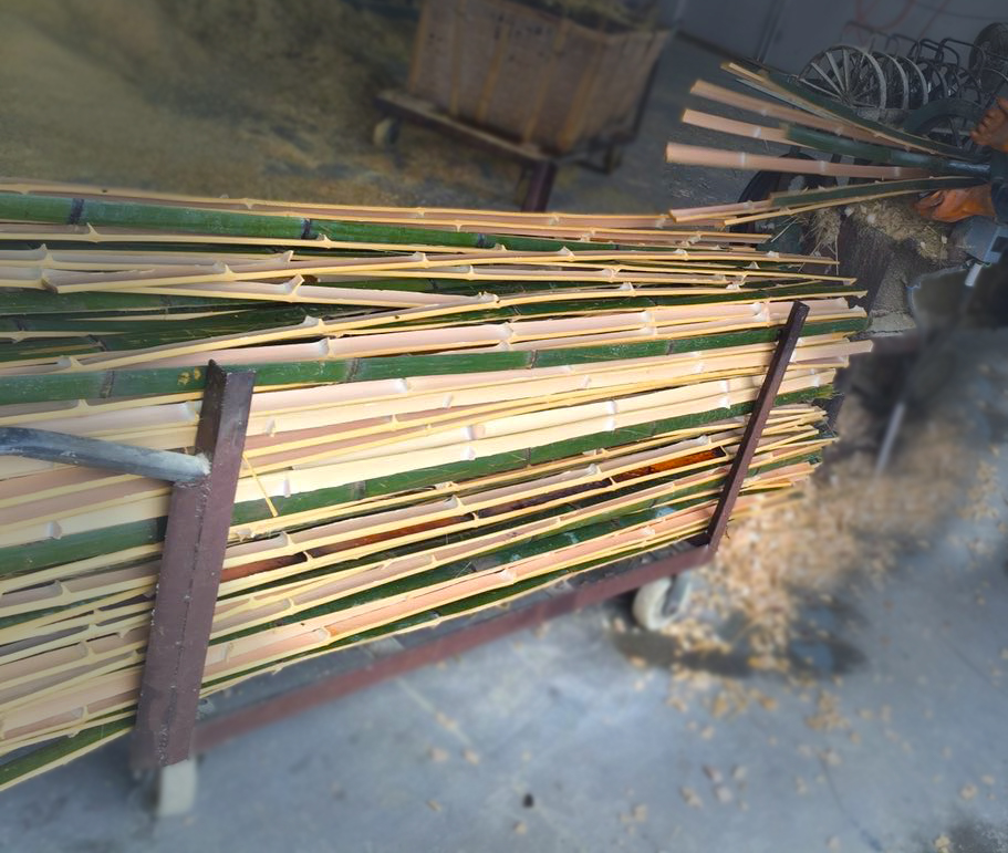 竹の選別